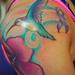 Tattoos - Hummingbird Cancer Ribbon Tattoo - 70815